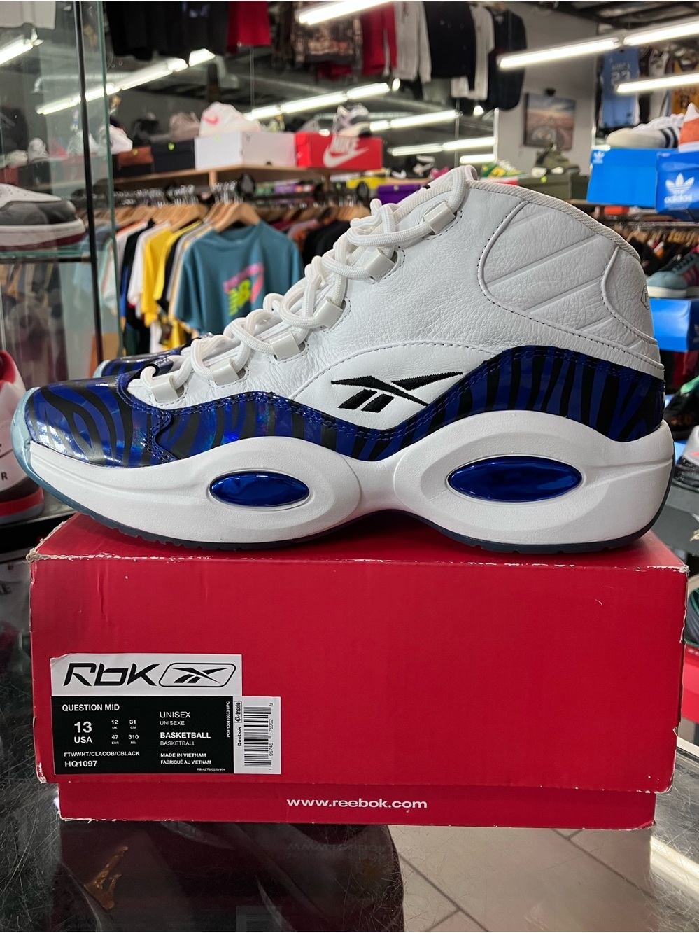 Reebok Question Mid Panini Tiger Prizm Size 13 - Picture 3 of 9